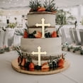 thumbnail image 4 of 10pcs Cross Dessert Toppers Baptism Cake Inserted Cross Baptism Party Cake Decor, 4 of 7