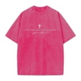 thumbnail image 6 of Christian Shirts for Men Oversized Jesus Tshirt Bible Verse Inspirational Graphic Acid Washed Vintage Tee Tops, 6 of 6
