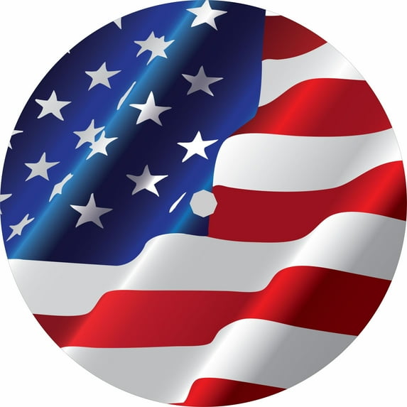 TIre Cover Central American Flag Black Viinyl (Select Size/Camera in Menu) 245/75r17 Center Camera