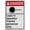 Warning Sign 5, variant on Industrial Caution Sign Laser Sign (Laser in operation Trained personnel only) 8 in" x 12 in" UV Resistant Indoor Outdoor Workplace Industrial Caution Warning Sign