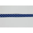 thumbnail image 2 of Swiss Dot Printed Grosgrain Ribbon 3/8 inch Royal-White, 2 of 4