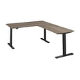 thumbnail image 2 of Scranton & Co Engineered Wood 60W L-Shaped Standing Desk in Modern Hickory, 2 of 7