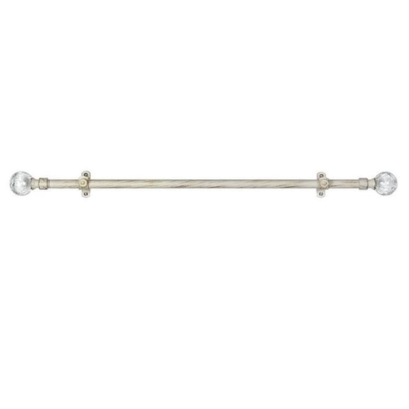 Achim Importing RDMILWG666 Metallo Decorative Rod And Finial Ilana, 66 x 120 in.