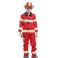 thumbnail image 6 of BOOMNY Fireman Children Party Performance Three Piece Set School Toy Accessories Campus Set Funny Childrens Clothing Set, 6 of 7