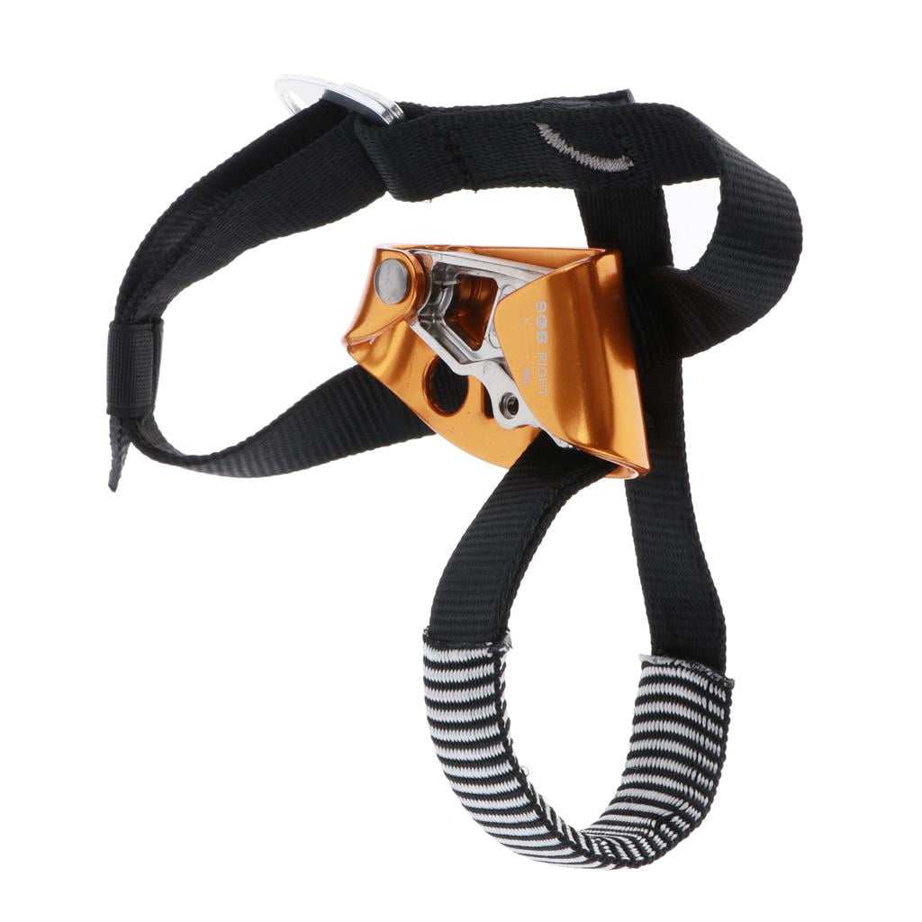 Nishiyuenyi Foot Ascender Climbing Tree Arborist Rappelling Equipment Rope Clamp for Right Right Orange