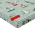 thumbnail image 2 of Ambesonne Lighthouse Fitted Sheet, Message Bottle Gulls, Full Size, Multicolor, 2 of 3
