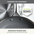 thumbnail image 5 of GreenPan Hybrid 9.5" & 11" Nonstick Stainless Steel Fry Pan Set, 5 of 6