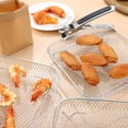 thumbnail image 6 of Air Fryer Rack Stackable,3pcs Layered Dehydrator Racks Stainless Steel Grilling Rack Rectangle, 6 of 9