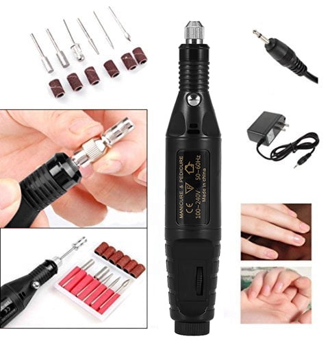 YLSHRF 12 Types Manicure Machine Electric Sanding Drill Nail Polishing Tools With Grinding Head, Electric Nail File Machine, Electric Nail Drill