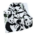 thumbnail image 2 of VOAVEKE Summer Lightweight Soft Flannel Blanket, Bed Blankets Queen Size, Cute Pandas Blanket Flannel Nap Blanket Sofa Bed Cover Blanket Soft Blanket Light And Comfortable Suitable For Sofa Bed And, 2 of 5