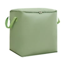 Hvmvliv Heavy Duty Storage with Reinforced Handles, Extra Large Storage Bags for Clothes Toys Christmas Decoration Organizer Tote Bag Green