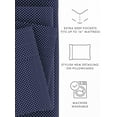 thumbnail image 5 of Heart Polka Dots Bed Sheets Set in Navy Blue Twin Size Kids and Teen Bedding, 5 of 10
