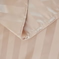 thumbnail image 3 of ANMINY Satin Sheets Silk Sheets King Khiki Stripe Bed Sheet Set Deep Pocket Bed Flat Fitted Sheet, 4-Pieces, 3 of 7