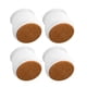thumbnail image 2 of Yuarrent Protector de silicona para patas de silla, 4 Uds., cubierta antideslizante para pies de mesa, tapa para patas de muebles de suelo de dura Cubiertas para muebles de jardín Blanco Yuarrent HA005820-01, 2 of 6