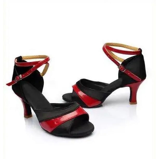 XIHAHA nueva moda para chicas señoras Tango Salsa baile de salón zapatos de baile latino 5,5/7,5 cm tacones más colores sandalias