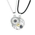 thumbnail image 2 of Clearance Jewelry Under $5 VerPetridure 2pcs Couples Necklace 100 Languages I Love You Projection Stone Necklace Sun Moon Mutually Attractive Necklace, 2 of 9