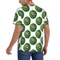 thumbnail image 2 of Hirioo Happy Watermelon for Men's Baseball T-shirt Shirts Short Sleeve Casual Summer Button Stretch T Shirts,Size S-4XL-XX-Large, 2 of 7