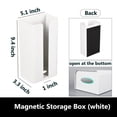 thumbnail image 5 of Rejilla lateral magnética para refrigerador de cocina, recolector de basura, caja de almacenamiento, caja de papel de almacenamiento magnética para el hogar, 5 of 5
