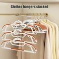 thumbnail image 4 of 10 Pack Non-Slip Plastic Hangers with Shoulder Guards | Space-Saving Design for Wet or Dry Clothes | Windproof Hooks for Ties & Suspenders, 4 of 6