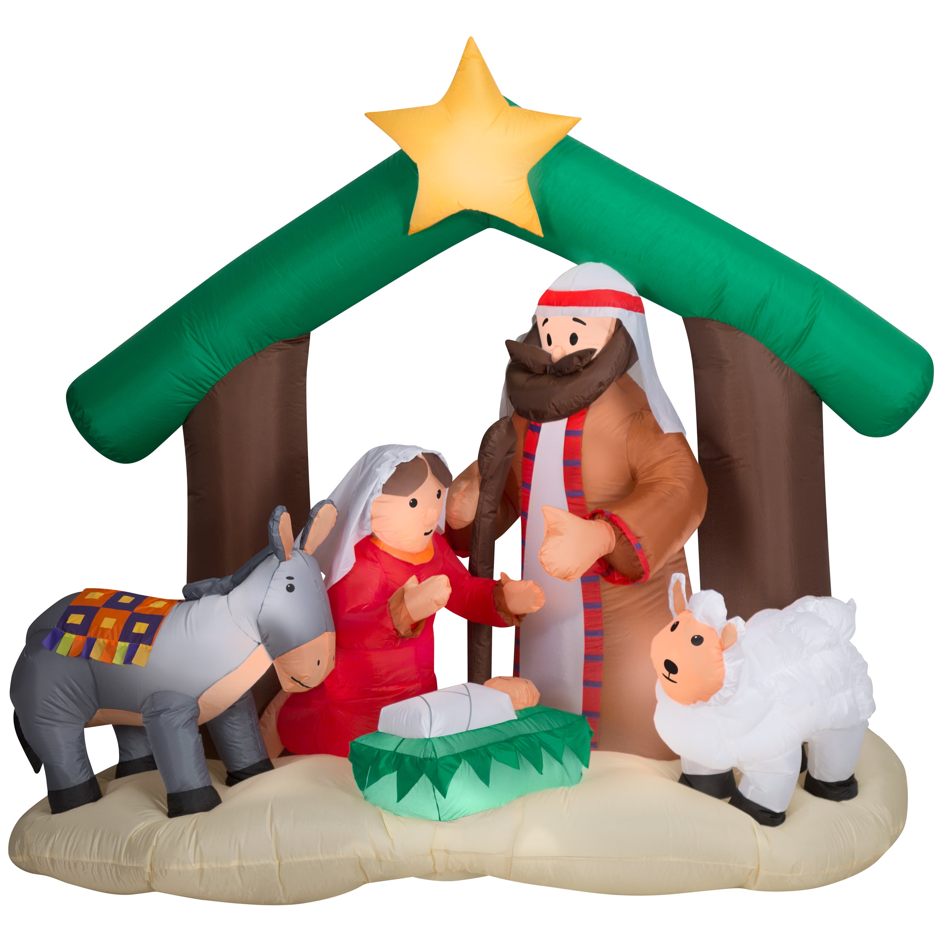 Holiday Time 7 ft Nativity Family Inflatable