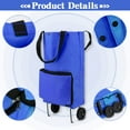 thumbnail image 3 of CUITING Sac de Chariot de Courses Réutilisable Portable Pliable avec Roues Sac Utilitaire Extra Grand pour Voyage Magasinage Camp, 3 of 8