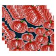 thumbnail image 1 of E by Design Flipping for Fall Pumpkins-A-Plenty Placemat - Set of 4, 1 of 5