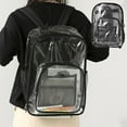 thumbnail image 4 of Hvmvliv Clear Backpack Transparent Waterproof Sackpack Large Capacity Fashion Knapsack Men and Women Day Backpack Black, 4 of 6