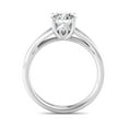thumbnail image 3 of Bow Jewelry 1.5 Ct Round Cut Moissanite Split Shank Solitaire Engagement Ring for Women - 14K White Gold Plated Setting - Brilliant Bridal Ring - Sophisticated Proposal Gift for Her, 3 of 3