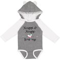 thumbnail image 3 of Inktastic Nonna and Nonno Love Me Heart Grandchild Boys or Girls Long Sleeve Baby Bodysuit, 3 of 5