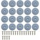 thumbnail image 1 of SL.GT Deslizadores redondos de teflón para muebles, con tornillos, 20 piezas, deslizadores de teflón para muebles, deslizadores de silla con clavos, deslizadores de teflón, 22 mm, 1 of 5