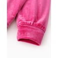 thumbnail image 6 of Barbie Girls Outfit Set Barbie Applique Graphic Hoodie Flare Pants Velour 2 Piece Kids Clothes 2T-9Y, 6 of 10