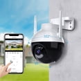 thumbnail image 1 of Cámara de seguridad HD de 4 MP, cámara WiFi de 2,4 GHz, cámara de seguridad para perros, cámara de vigilancia gran angular para exteriores, cámara inalámbrica para el hogar, 1 of 9