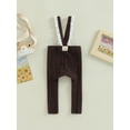 thumbnail image 2 of Bmnmsl Baby Suspender Pants Sleeveless Lace Trim Ribbed Knit Overalls Leggings, 2 of 6