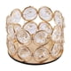 thumbnail image 2 of Golden Candlestick Crystal Candlestick Creatives Wrought Iron Candle Holders Candlelight Dinner Candle Cup, 2 of 9