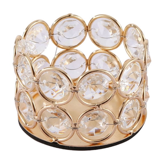 Cinvoph Crystal Candle Holders for Tealight and Pillar Candle Decorative Candlestick Holder Valentine’s Day Dinner Wedding Centerpiece Table Mantel Anniversary Gift Home Decor 2.4"x2.4"x1.6"