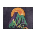 thumbnail image 5 of Yayeee Area Rugs for Living Room 6.7'x4.8' Indoor Non Slip Washable Bedroom Carpet, Abstract Animals, 5 of 5
