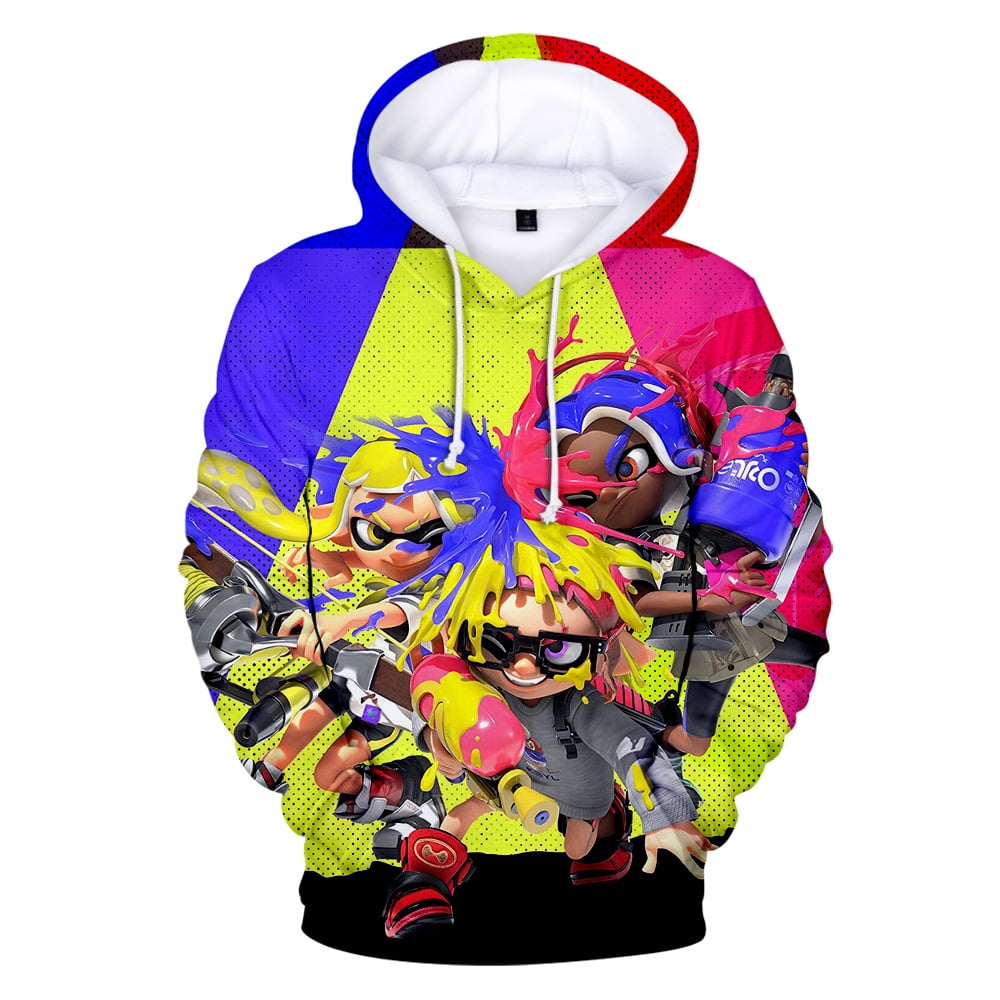 Splatoon 3 Merch Hoodies New Logo Women/Men Winter Hooded Sweatshirt
