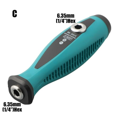 

6.35mm 4mm Hex 5mm Round Adapter Screwdriver Handle Screwdriver Bit Holder