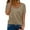 Khaki, variant on Summer Tops for Women Med Womens Shirts Women Running Long Sleeve V Neck Workout Womens Work Out Shirts Pack Athletic Summer Tunics Teen T Shirt Solid Color Tops for Short Sleeve Ladies T Khaki L