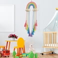 thumbnail image 4 of Trayknick Vibrant Rainbow Decor for Kids Room Boho Rainbow Macrame Wall Hanging with Tassels Hand Woven Clip Holder for Home Decoration Colorful for Kids, 4 of 8