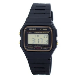 CASIO Waterproof Unisex Mens Black Digital F 91W 3