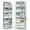 Grey, variant on 5-Tier Over The Door Organizer Dual-Column, 80lbs Load Over the Door Storage of 10 Compartments, Heavy Duty Door Organizer Hanging for Bedroom Closet Nursery Bathroom Pantry