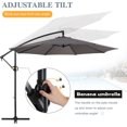 thumbnail image 6 of Sobaniilo Patio Offset Umbrella, Hanging Market Outdoor Umbrella, Patio Sun Shade with Easy Tilt Adjustment, Dark Grey, 6 of 7