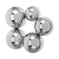 thumbnail image 1 of SOPOTUTU 5 Pcs Globe Argenté Extérieur Sphères Réfléchissantes Acier Inoxydable Chic Artisanat Designers, 1 of 8