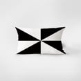 thumbnail image 2 of Juego de fundas de almohada abstractas en blanco y negro Modern Minima x4, 2 of 3