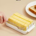 thumbnail image 3 of Naiovety Caja de almacenamiento duradera para cortar mantequilla para queso y mantequilla, almacenamiento de queso, refrigerador, de mantequilla Organizadores de utensilios de cocina, 3 of 6