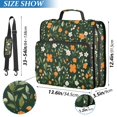 thumbnail image 2 of FORMRS Zipper Binder with Shoulder Strap 2-inch Ring 500 Sheet Capacity File Bag, Orange Flowers, 2 of 5