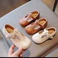 thumbnail image 2 of Paokuoon Toddler Flats Non Slip Shoes Little Kids Girls Mary Jane Princess Wedding Dress Shoes, 2 of 8
