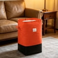 thumbnail image 5 of Large Laundry Hamper Bag Foldable Fabric Laundry Storage Basket with Handles for Clothes Toys and Organization Sturdy Water-Resilient Reinforced Bottom for Bedroom Nursery Dorm Burst Up Hamper, 5 of 6
