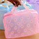 thumbnail image 2 of Neceser de viaje portátil, neceser de maquillaje para mujer, bolsa de almacenamiento para el baño de gran capacidad, bolsa organizadora floral transparente reforzada, 2 of 8